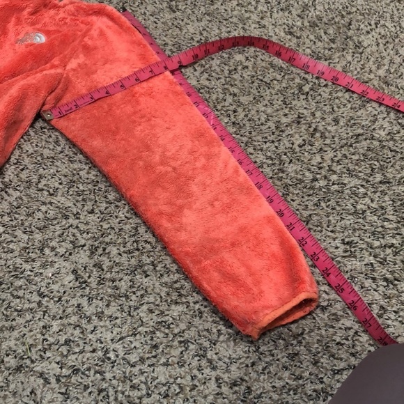 North Face Osito Plush Fleece Teddy Jacket Size Medium Orange - Picture 13 of 13